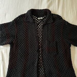 Bode Overdyed Crochet Shirt M/L